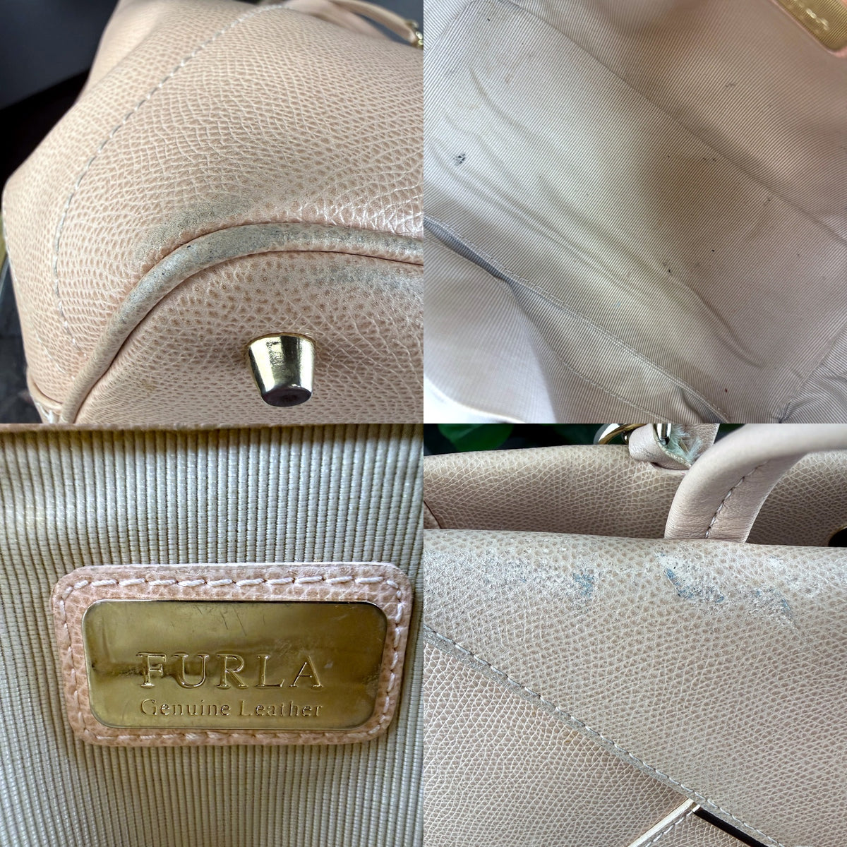Authentic Furla Beige Saffiano Leather Structured Tote Handbag with Strap - 05_detail_3.jpg