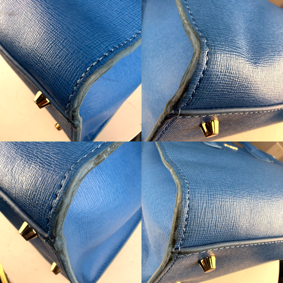 Authentic Furla Pin Saffiano Leather Tote Bag Light Blue with Strap - 04_detail_2.jpg