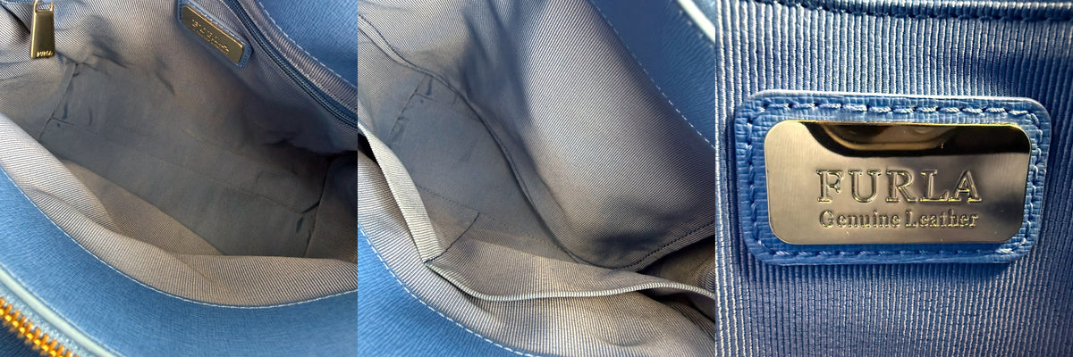 Authentic Furla Pin Saffiano Leather Tote Bag Light Blue with Strap - 05_leftover_triple.jpg