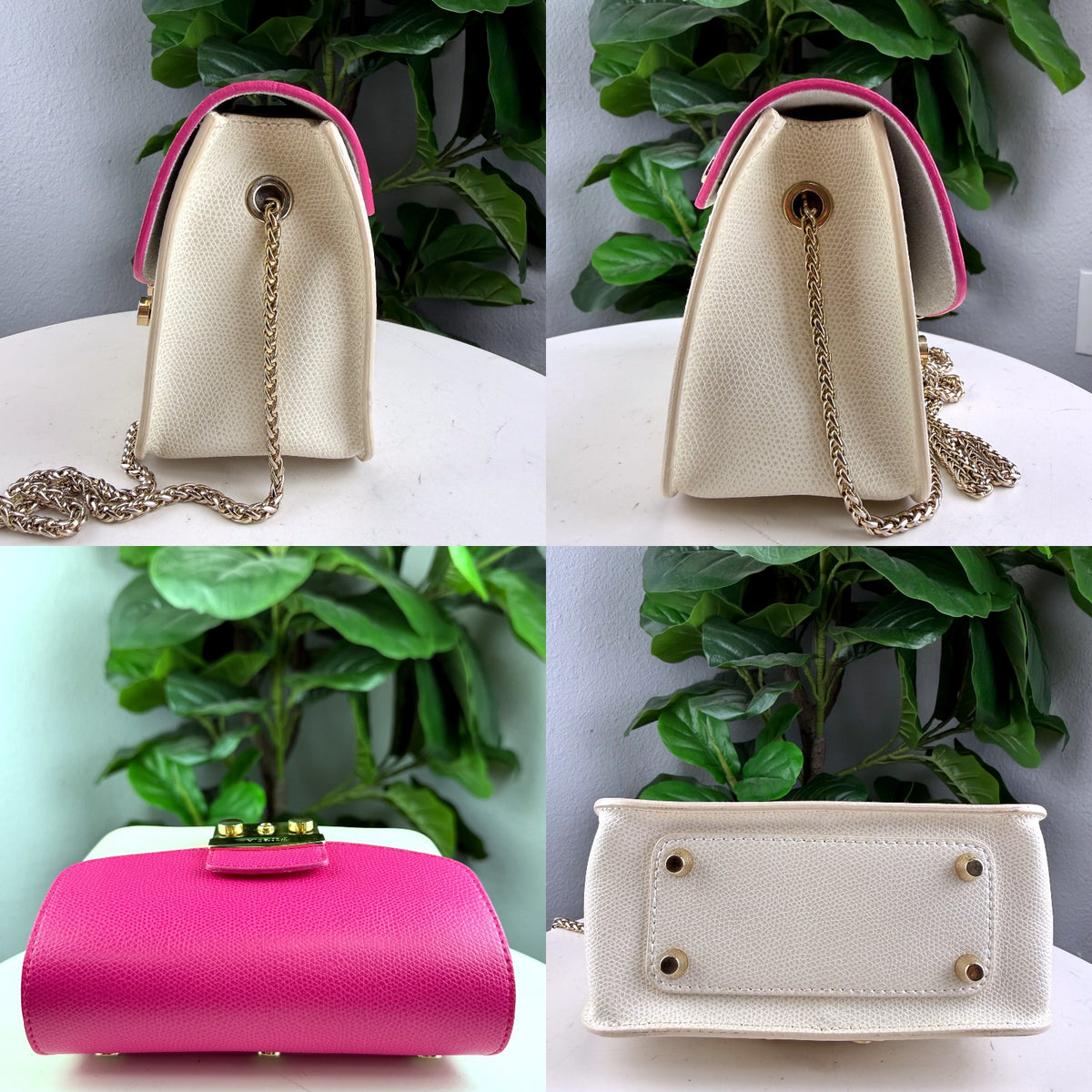 Authentic Furla Metropolis Mini Crossbody Bag Pink Beige Color Block - 03_detail_1.jpg
