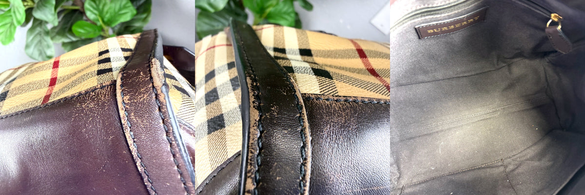 Authentic Burberry Haymarket Check Small Gladstone Tote Bag with Strap - 04_leftover_triple.jpg