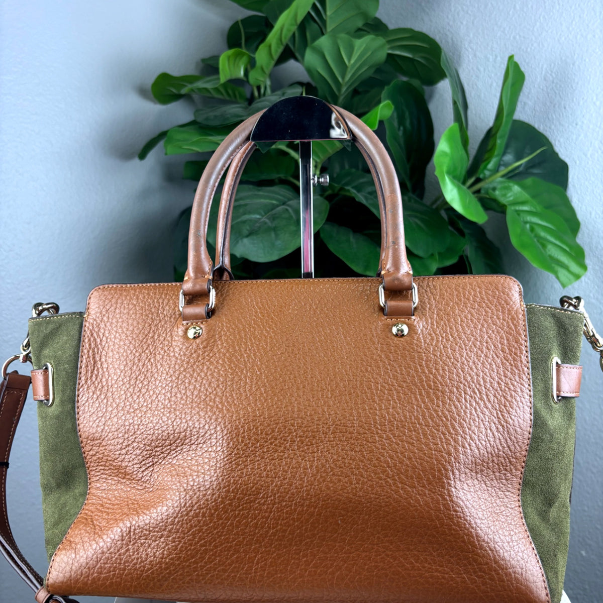 Authentic Coach Blake Carryall 25 Colorblock Leather Satchel Bag - 02_photo.jpg