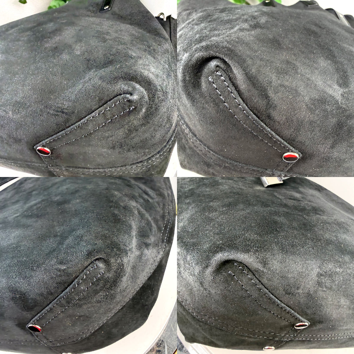 Authentic Tumi Varek Black Suede and Leather Tote Bag - 04_detail_2.jpg