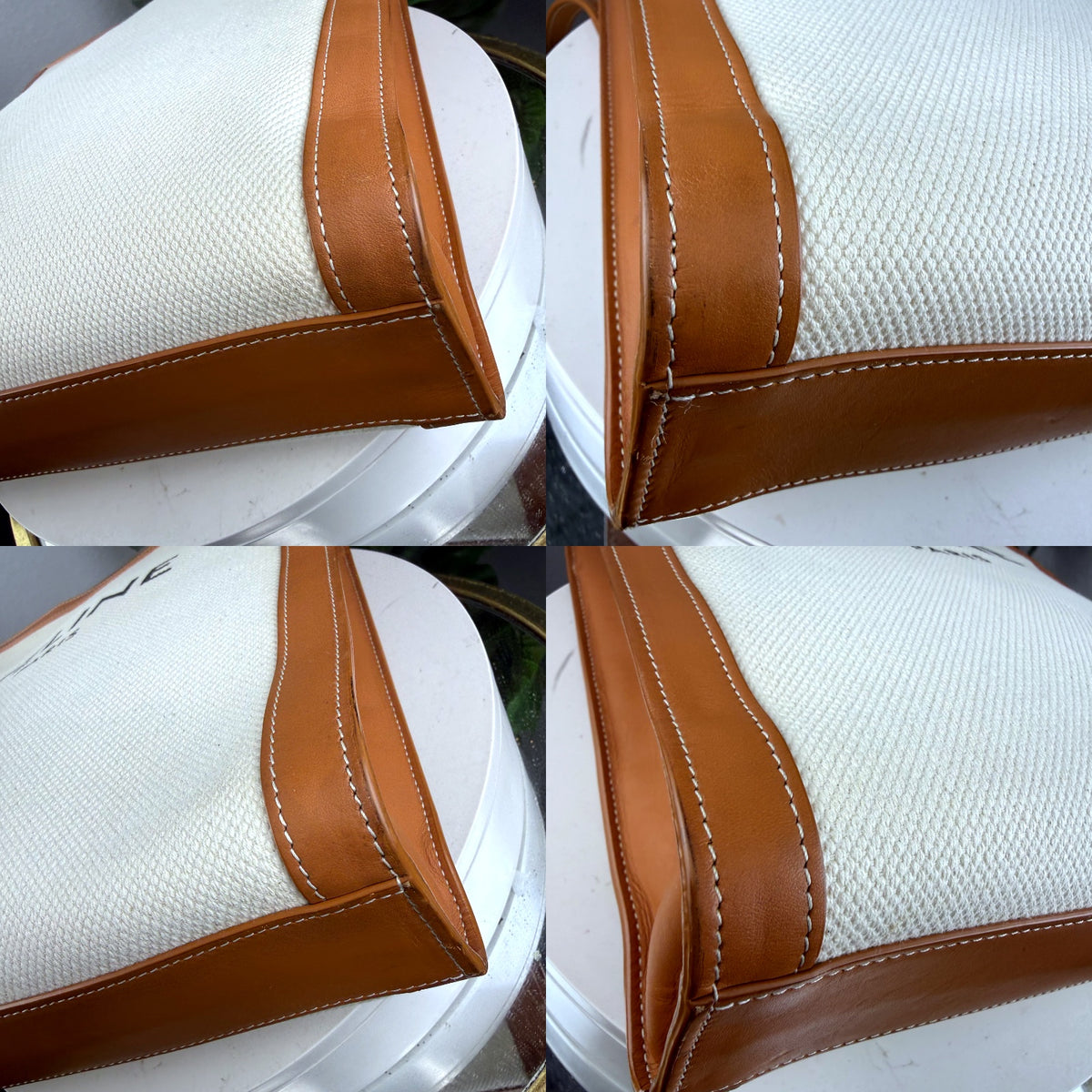 Authentic Celine Medium Cabas Vertical Canvas and Leather Tote Bag - 04_detail_2.jpg