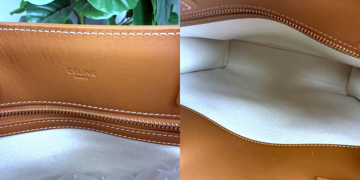 Authentic Celine Medium Cabas Vertical Canvas and Leather Tote Bag - 05_leftover_pair.jpg
