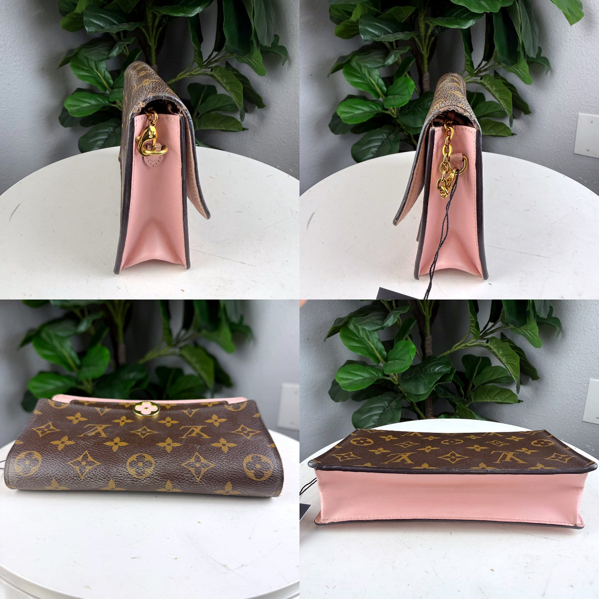 Authentic Louis Vuitton Flore Wallet Monogram Canvas Rose Ballerine - 03_detail_1.jpg