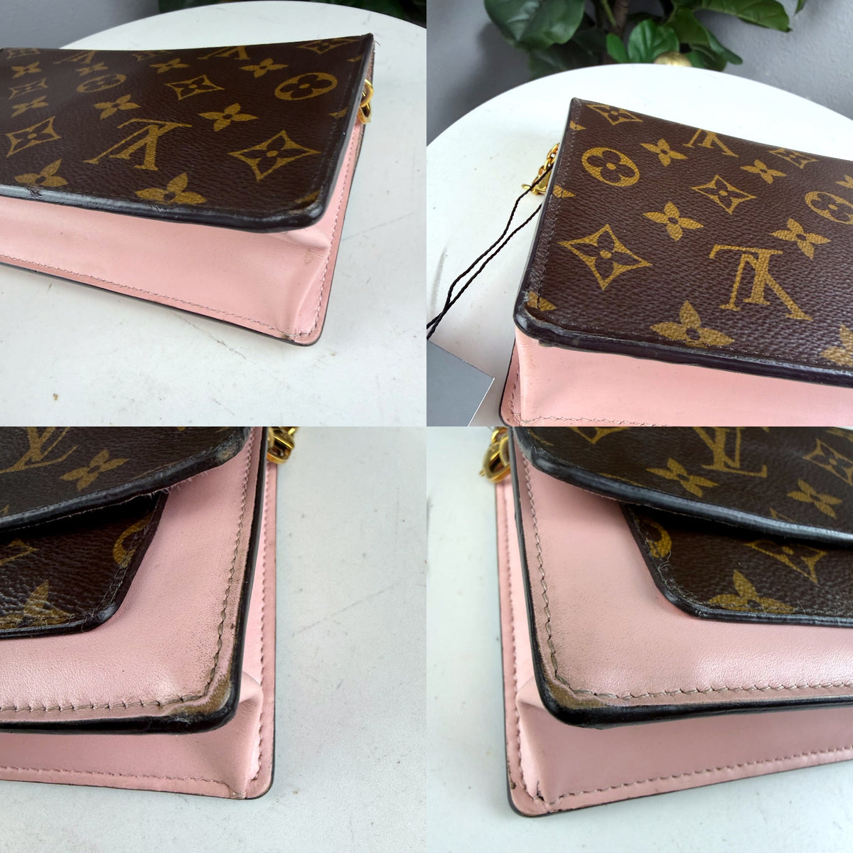 Authentic Louis Vuitton Flore Wallet Monogram Canvas Rose Ballerine - 04_detail_2.jpg
