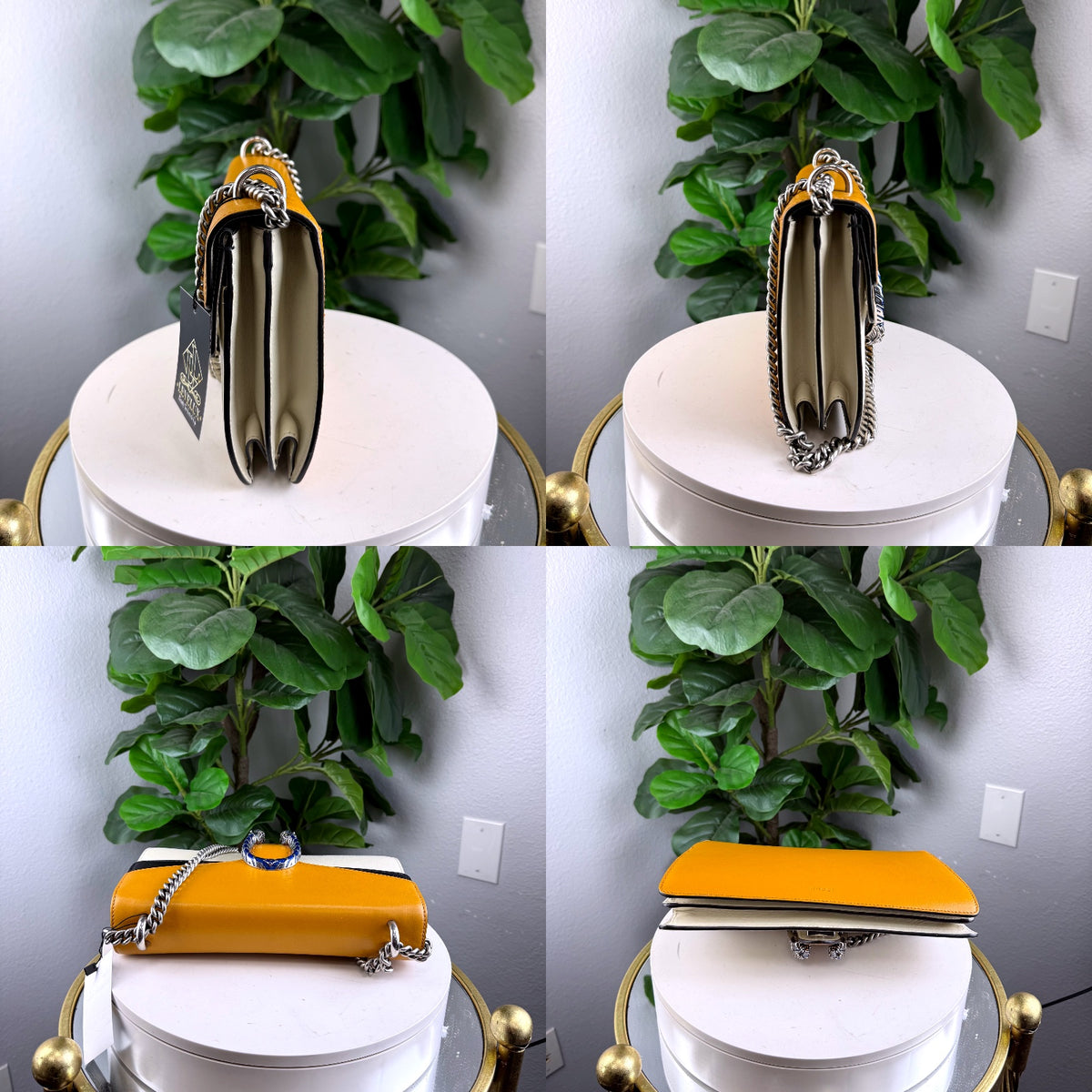 Authentic Gucci Dionysus Medium Shoulder Bag Tricolor Mustard Cream Black - 03_detail_1.jpg