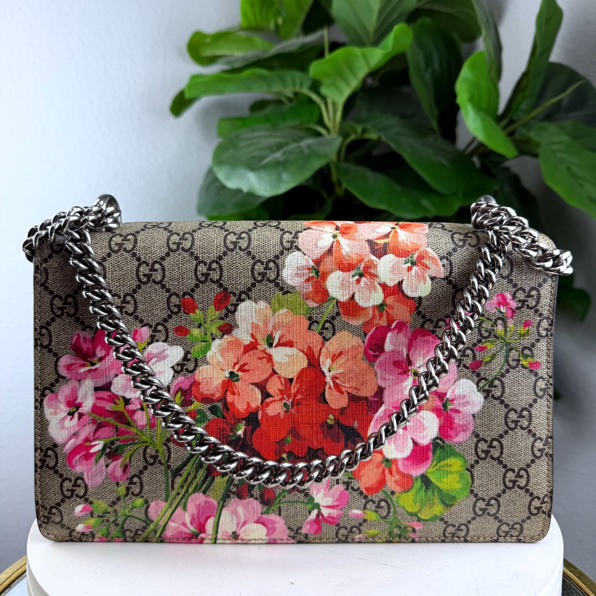 Authentic Gucci Dionysus Small GG Supreme Blooms Shoulder Bag - 02_back.jpg