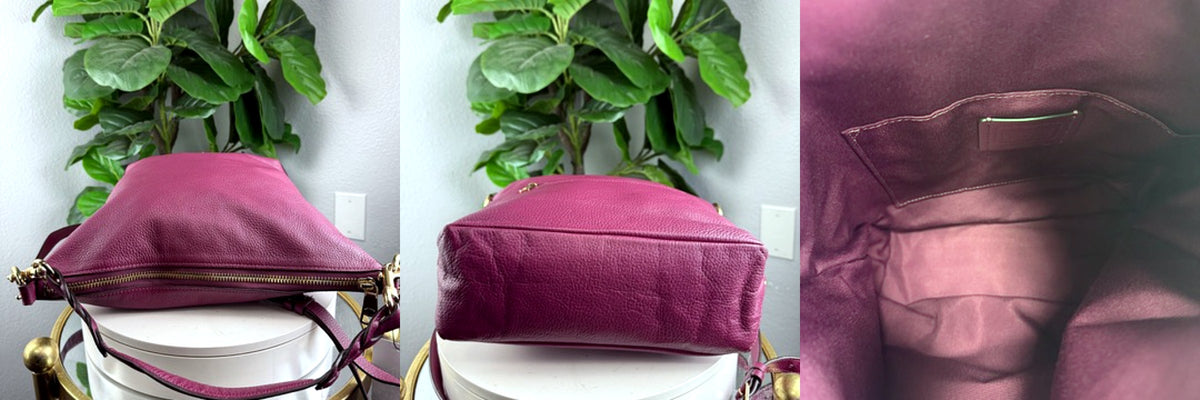 Authentic Coach Pebbled Leather Hobo Bag with Crossbody Strap Burgundy - 06_extra.jpg