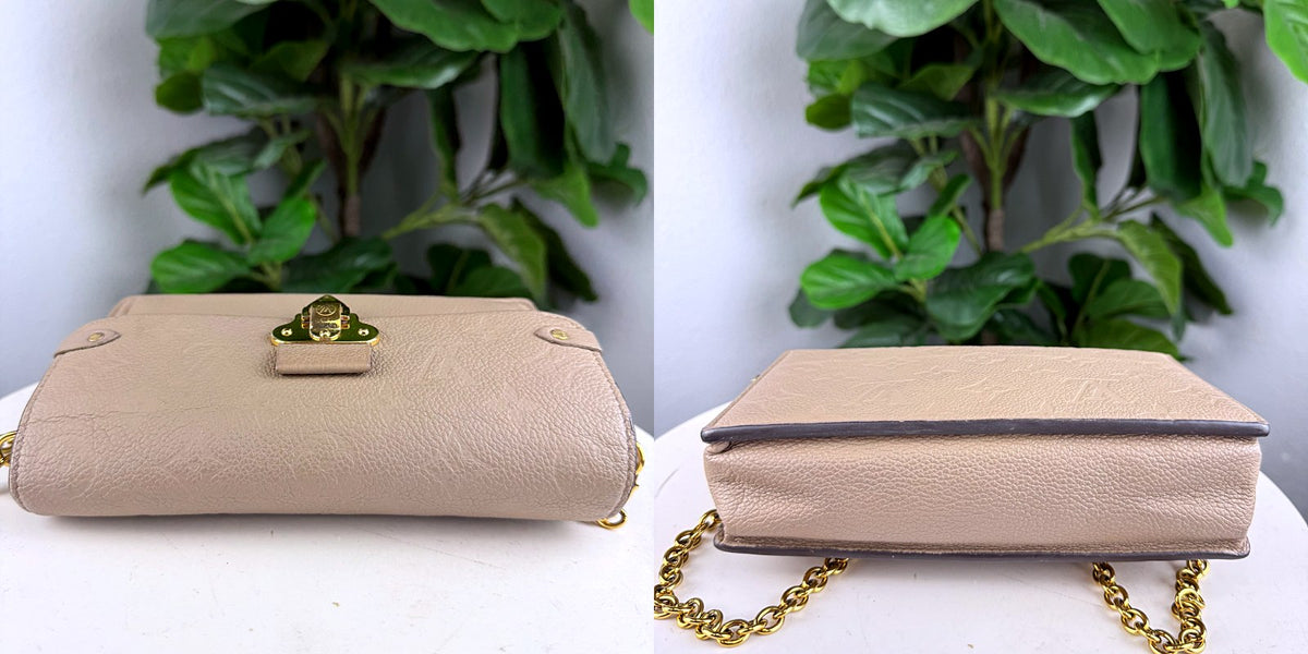 Authentic Louis Vuitton Vavin Chain Wallet Beige Leather Crossbody - 06_extra.jpg