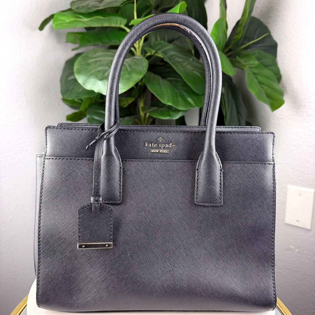 Authentic Kate Spade New York Cameron Street Small Candace Satchel Charcoal Gray - 01_photo.jpg