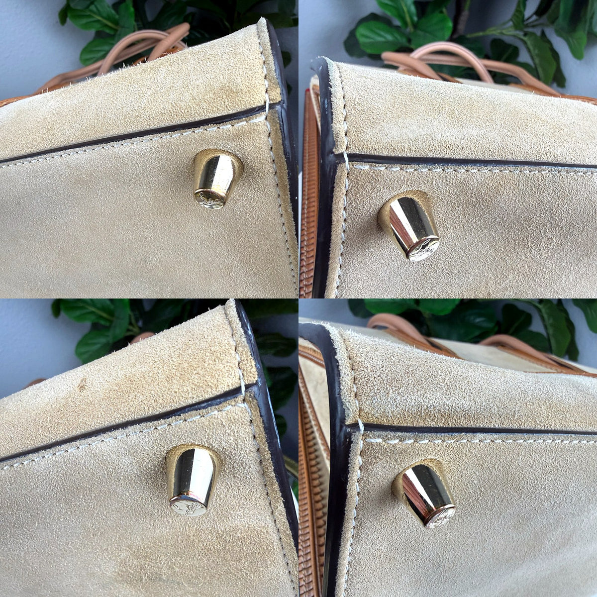 Authentic Christian Louboutin Paloma Tote – Beige Suede with Tan Leather Trim - 03_corners.jpg