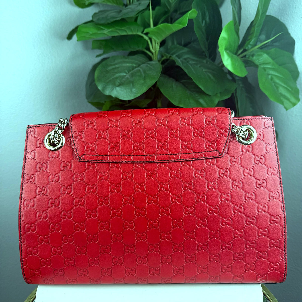 Authentic Gucci Emily Guccissima Leather Shoulder Bag Red - 02_photo.jpg