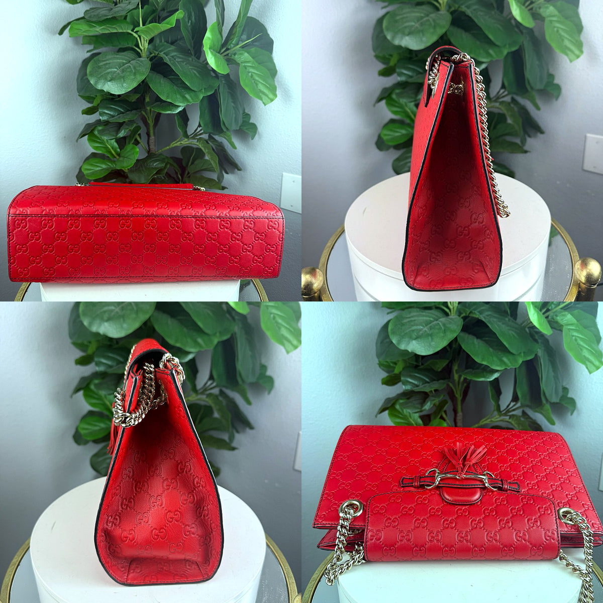 Authentic Gucci Emily Guccissima Leather Shoulder Bag Red - 06_extra.jpg