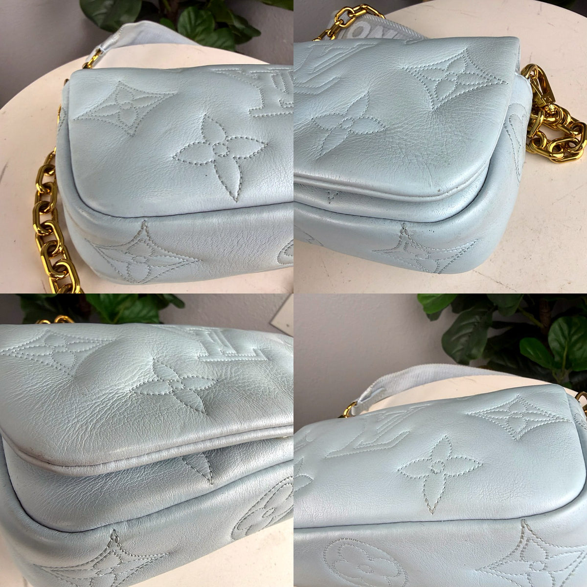 Authentic Louis Vuitton Coussin PM Monogram Jacquard Light Blue - 03_corners.jpg