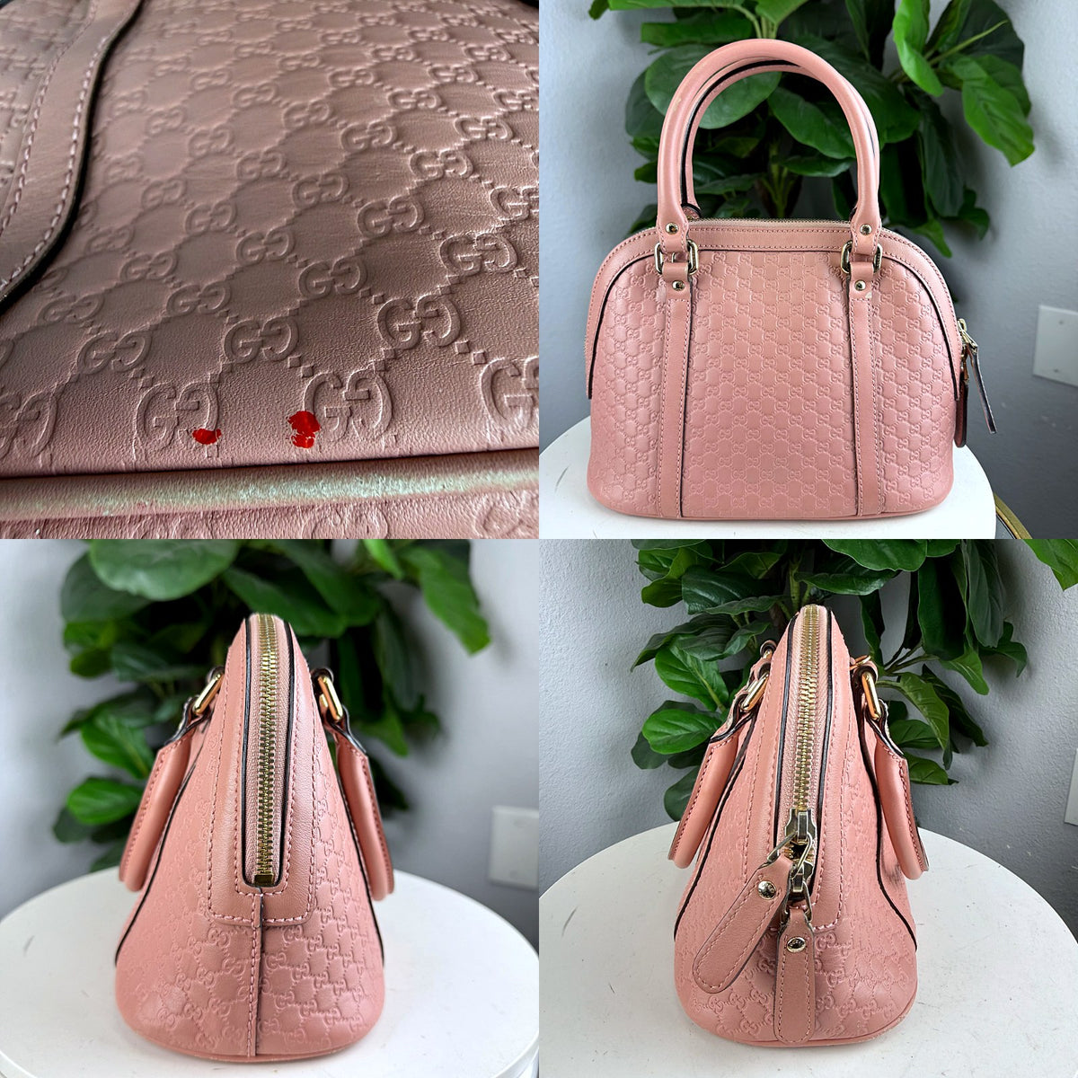 Authentic Gucci Microguccissima Soft Margaux Pink Leather Dome Satchel - 04_extra_1.jpg