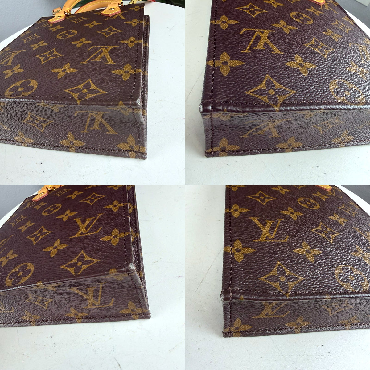 Authentic Louis Vuitton Sac Plat Monogram Canvas Phone Holder Crossbody - 03_corners.jpg