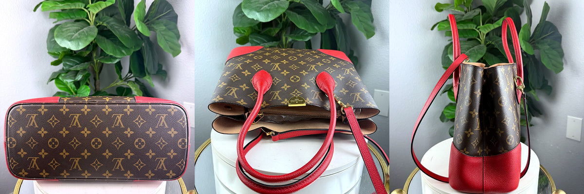 Authentic Louis Vuitton Flandrin Monogram Coquelicot Tote Bag - 06_extra.jpg
