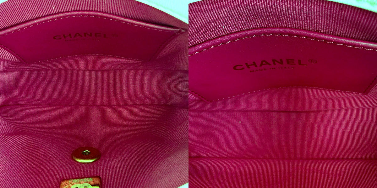 Authentic Chanel White Quilted Lambskin Heart Flap Bag Gold Hardware - 05_inside.jpg