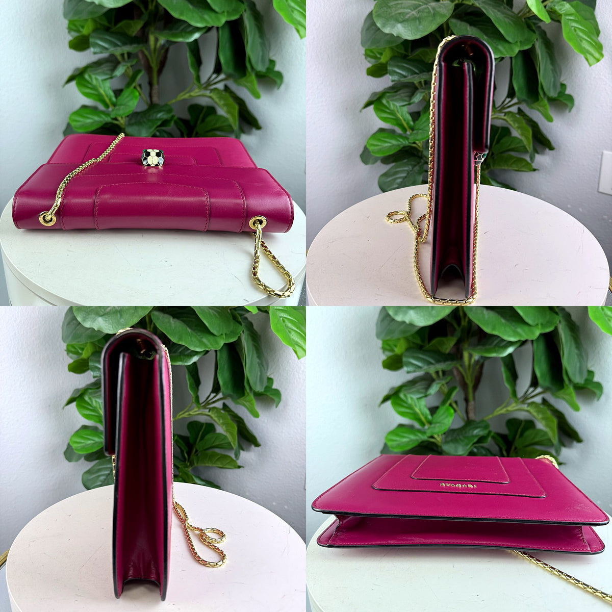 Authentic Bulgari Serpenti Forever Flap Shoulder Bag Magenta Pink Leather - 06_extra.jpg