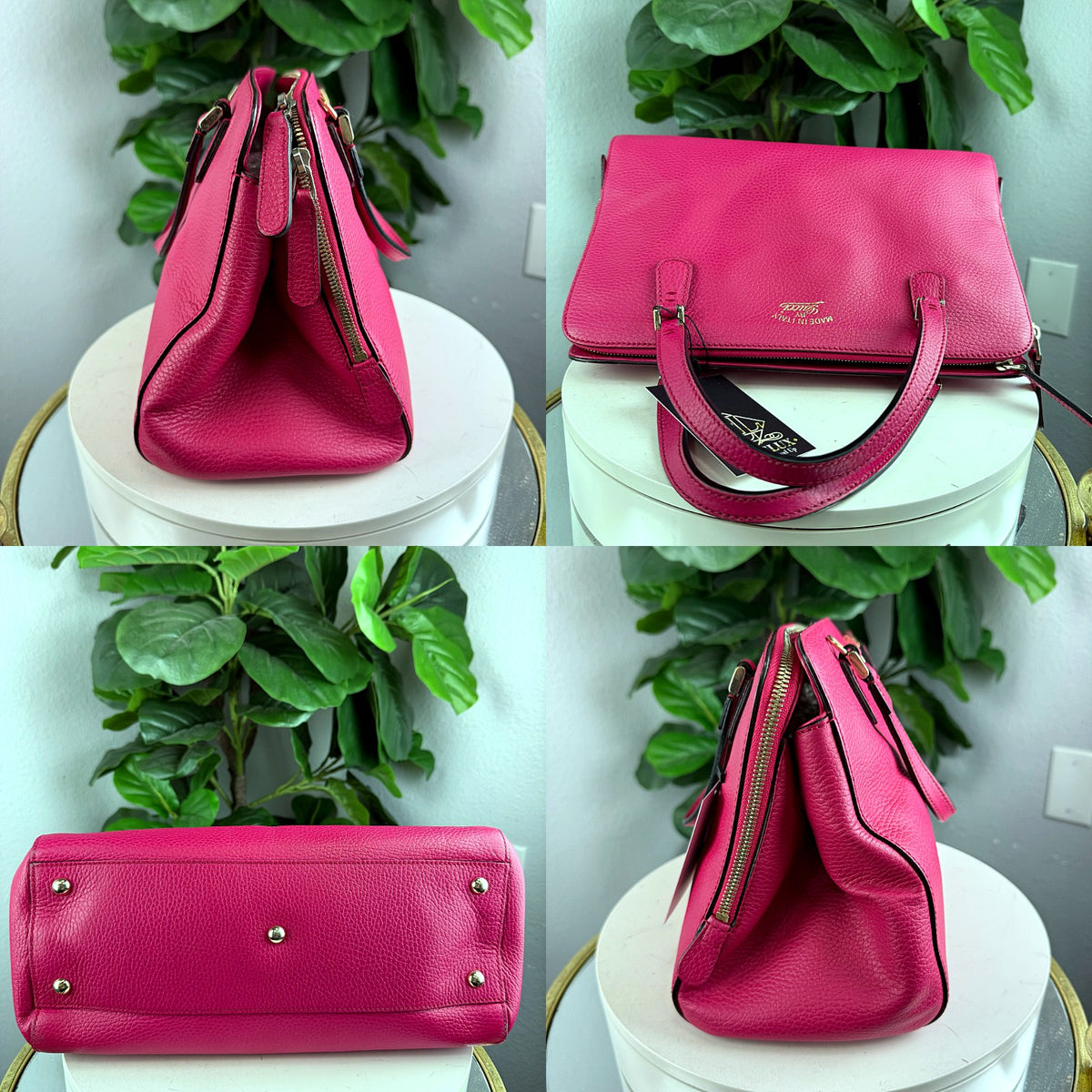 Authentic Gucci Swing Small Leather Top Handle Bag Pink Fuchsia - 05_extra.jpg