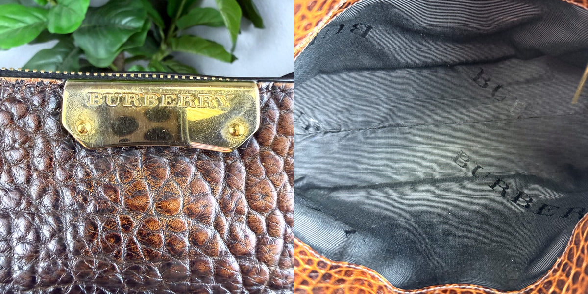 Authentic Burberry Small Peyton Crossbody Bag Metallic Bronze Pebbled Leather - 05_leftover_pair.jpg