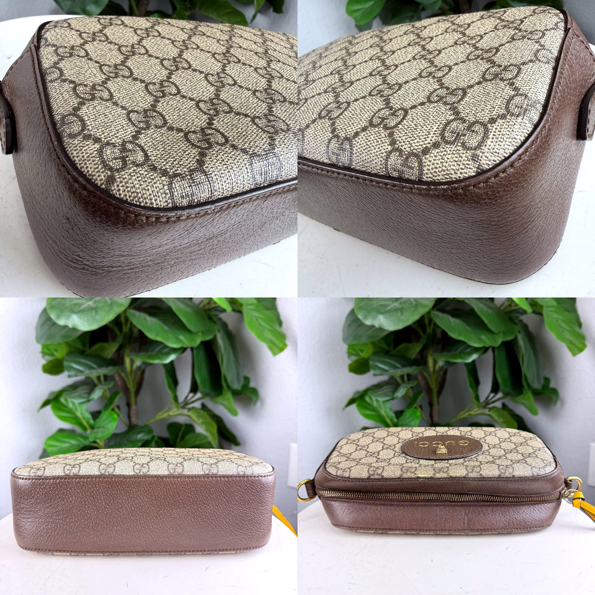 Authentic Gucci Neo Vintage Small Messenger GG Supreme Canvas Beige Crossbody Bag - 04_detail_2.jpg