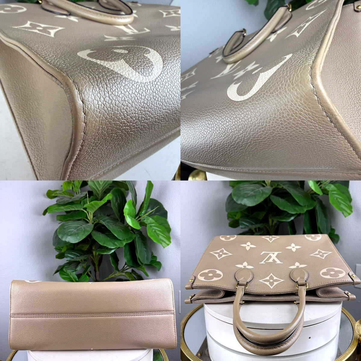 Authentic Louis Vuitton OnTheGo GM Monogram Empreinte Dune Tote Bag - 04_detail_2.jpg