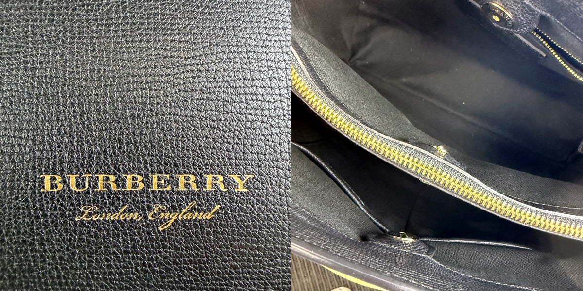 Authentic Burberry Banner Medium Leather Tote Black with Strap - 05_leftover_pair.jpg