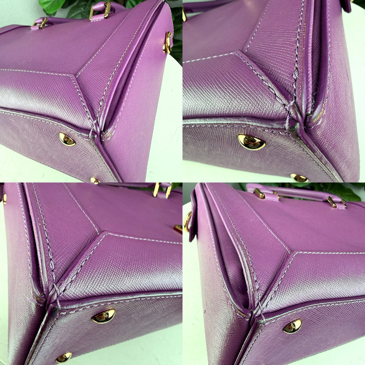 Authentic MCM Ella Tote Medium Saffiano Leather Lilac Purple Crossbody Bag - 03_corners.jpg