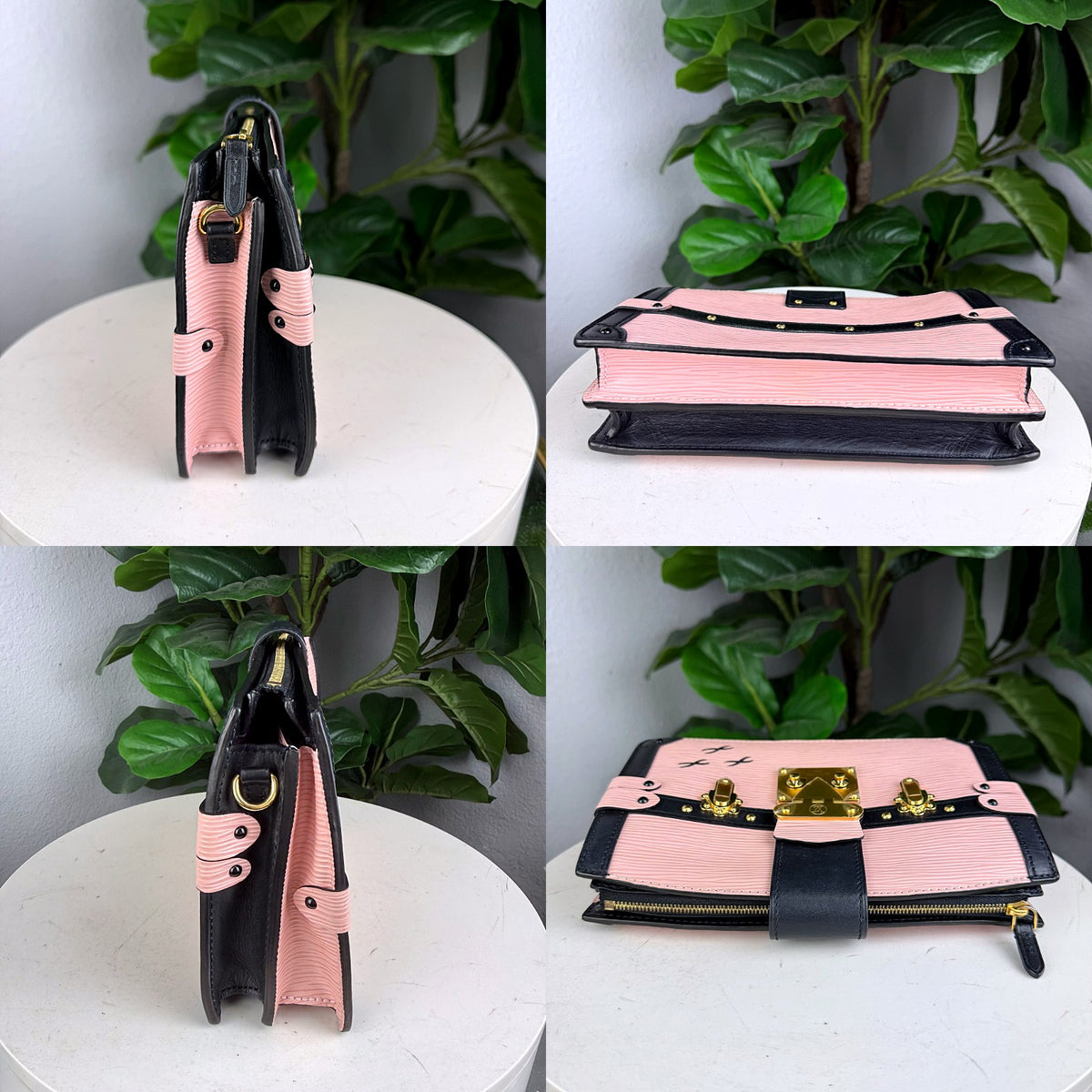 Authentic Louis Vuitton Petite Malle Epi Rose Ballerine Black Trunk Bag - 05_extra.jpg