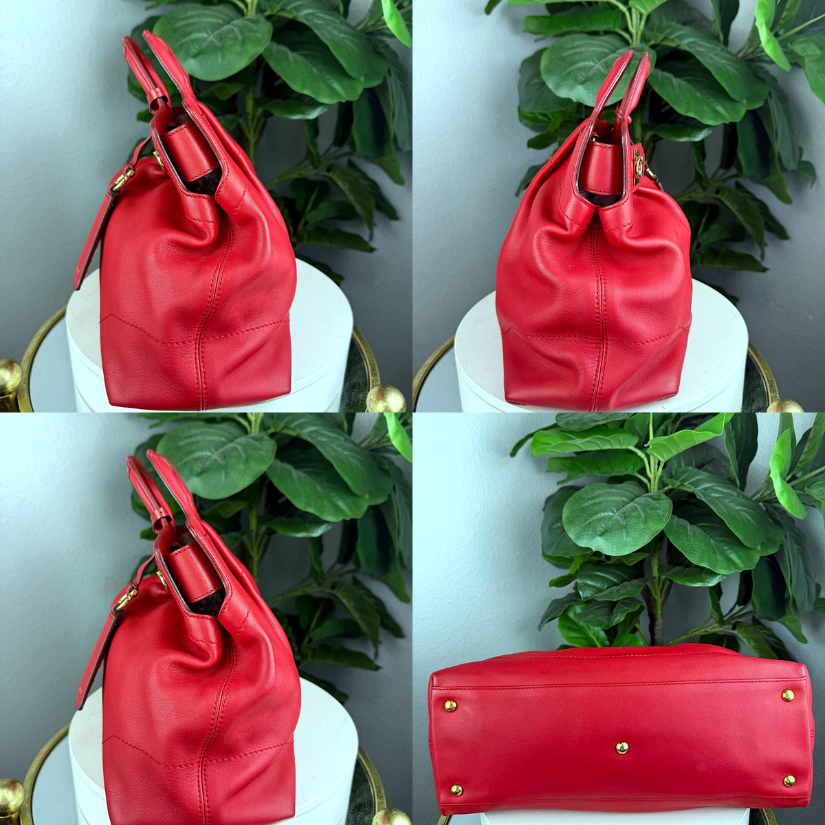 Authentic Salvatore Ferragamo Studio Red Leather Top Handle Bag - 05_extra_1.jpg