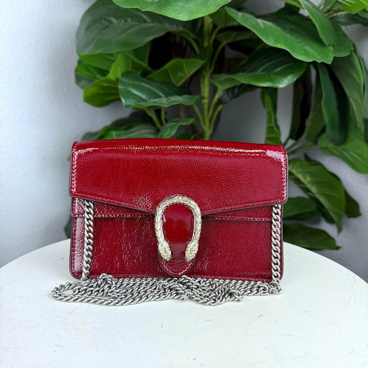 Authentic Gucci Dionysus Super Mini Patent Leather Bag Red Brand New Full Inclusion - 01_photo.jpg