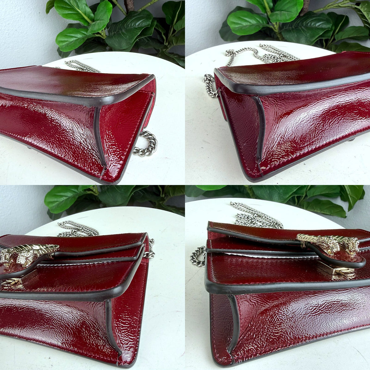 Authentic Gucci Dionysus Super Mini Patent Leather Bag Red Brand New Full Inclusion - 03_corners.jpg