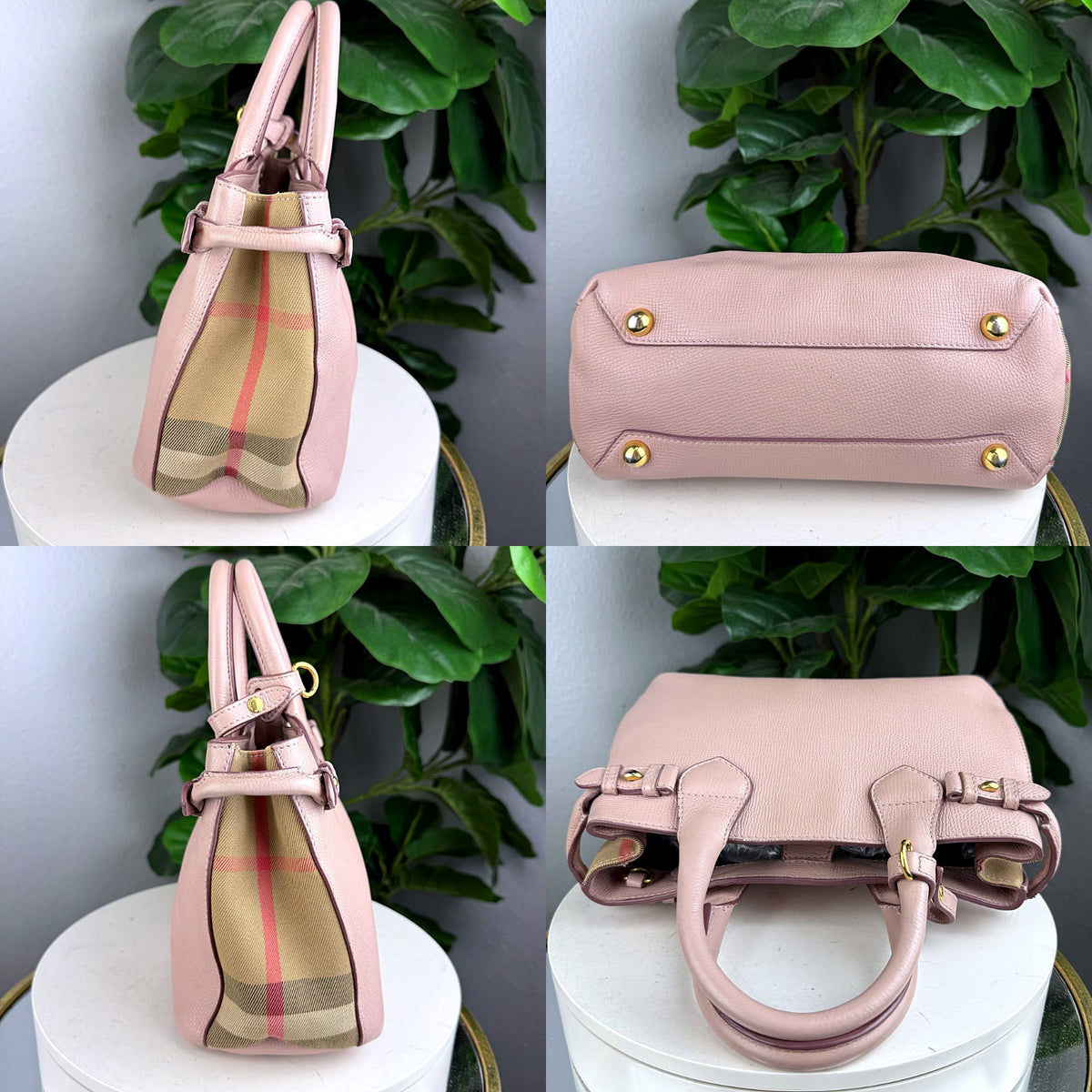 Authentic Burberry Banner Medium Tote Dusty Pink Leather House Check - 05_extra.jpg