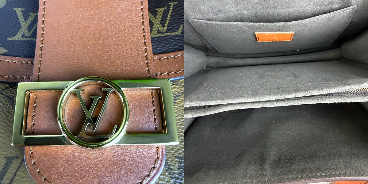 Authentic Louis Vuitton Dauphine MM Monogram Reverse Canvas Shoulder Bag - 04_inside.jpg