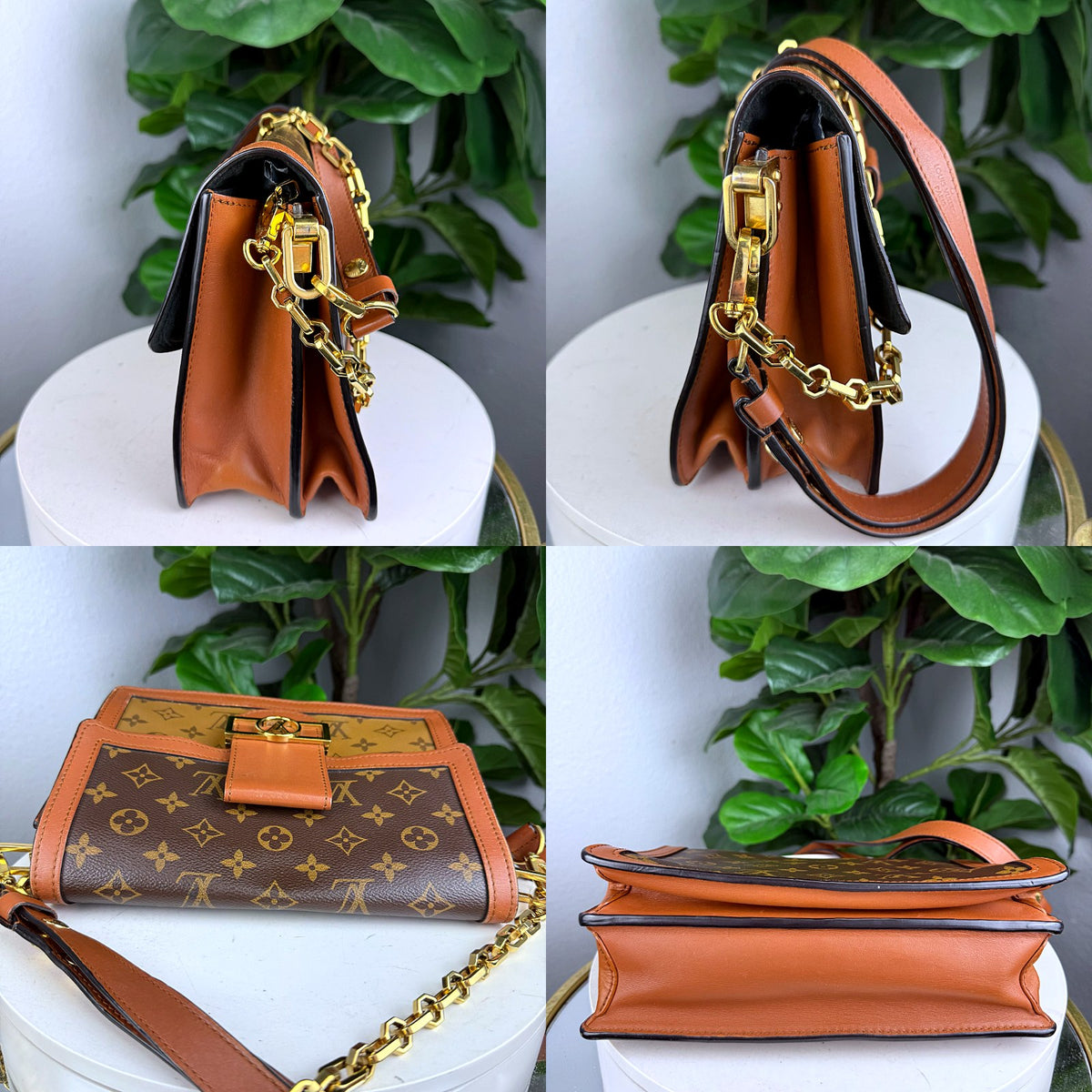 Authentic Louis Vuitton Dauphine MM Monogram Reverse Canvas Shoulder Bag - 05_extra.jpg