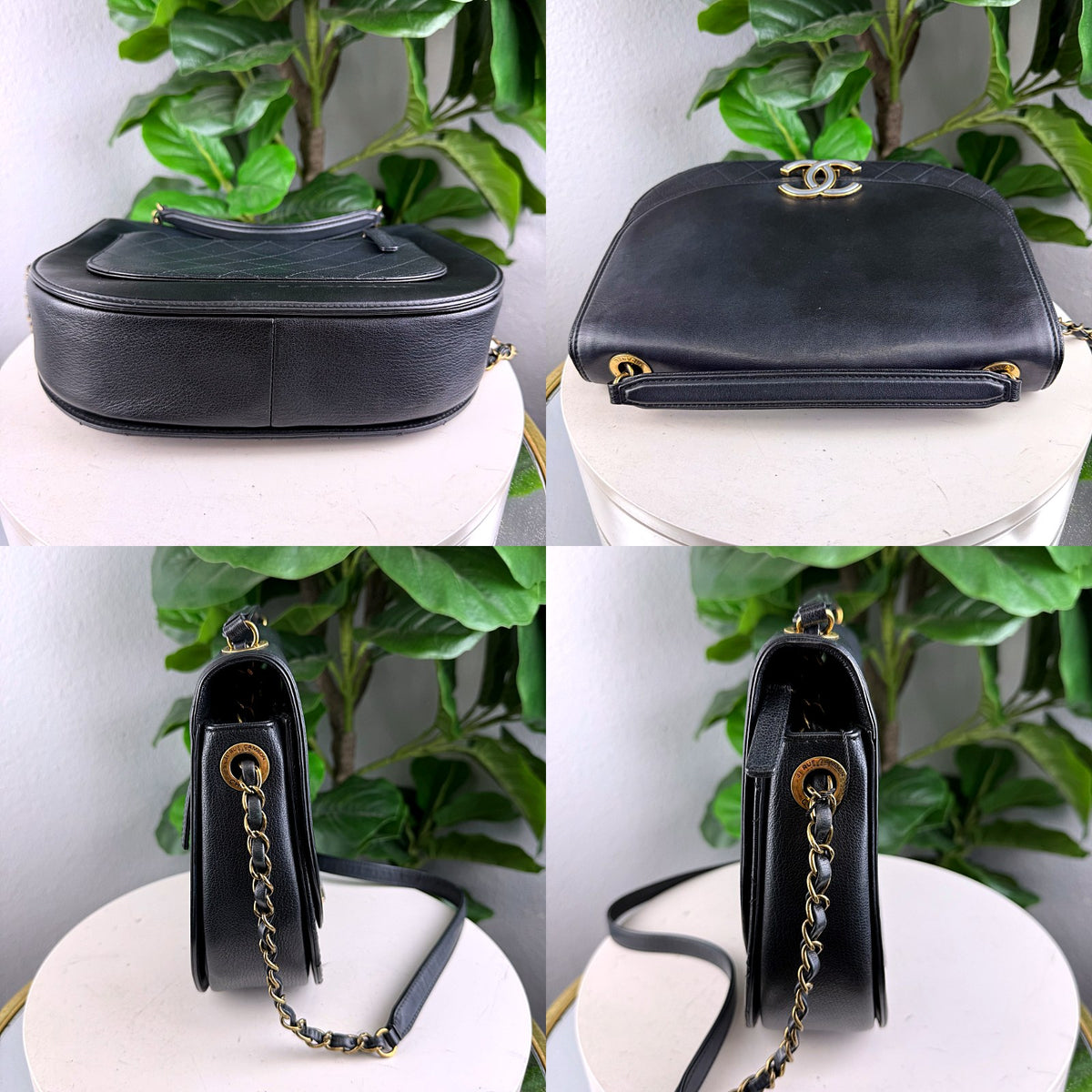 Authentic Chanel Coco Curve Flap Bag Black Lambskin Gold Hardware - 05_extra.jpg
