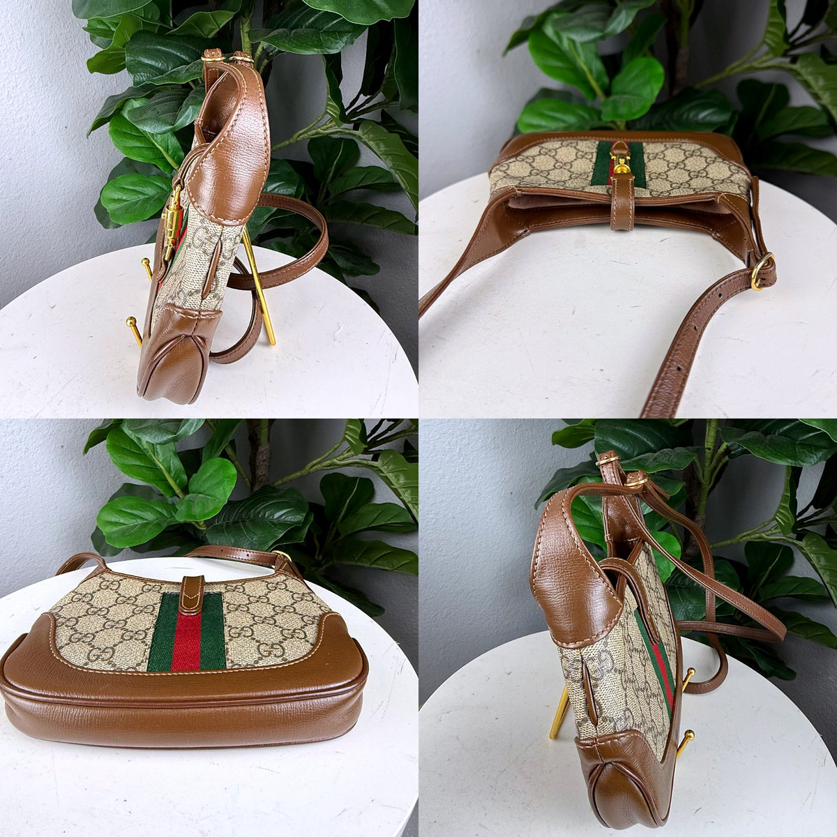 Authentic Gucci Jackie 1961 Small Shoulder Bag GG Canvas Brown Leather - 05_extra.jpg