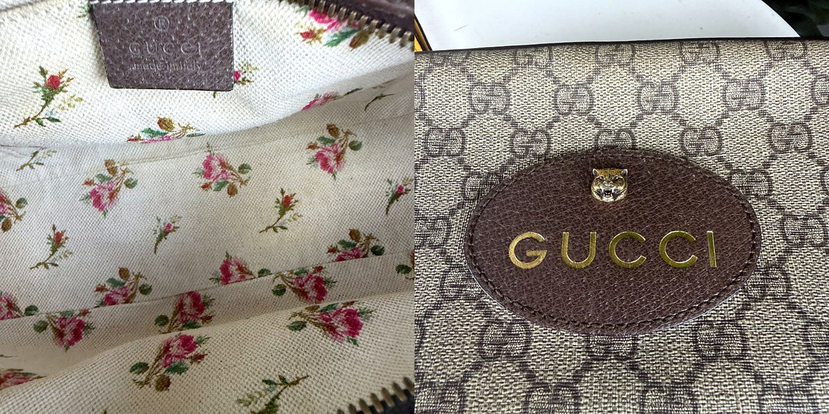 Authentic Gucci Neo Vintage GG Supreme Canvas Crossbody Bag Brown - 04_inside.jpg