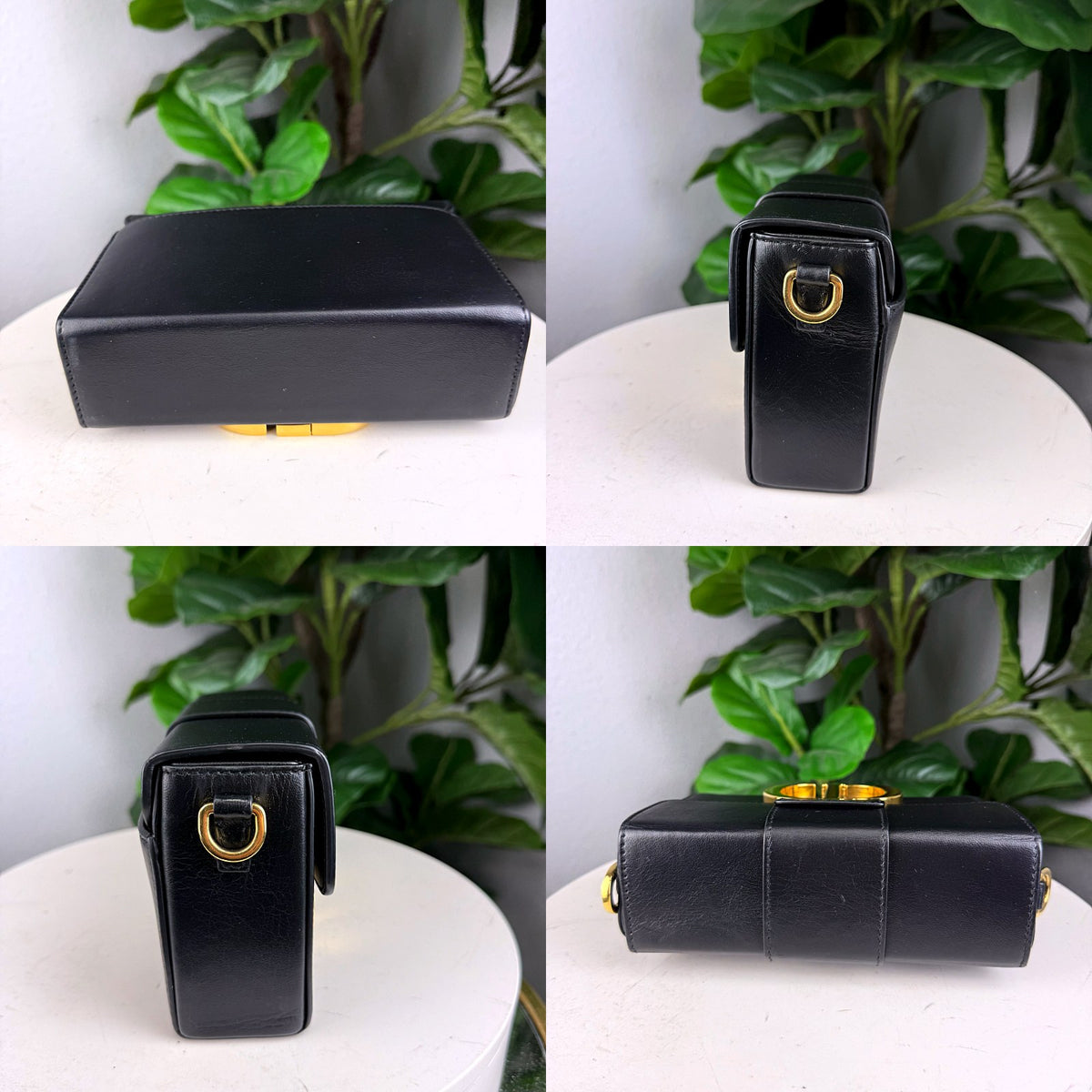 Authentic Dior 30 Montaigne Black Leather Flap Bag Gold Hardware - 05_extra.jpg
