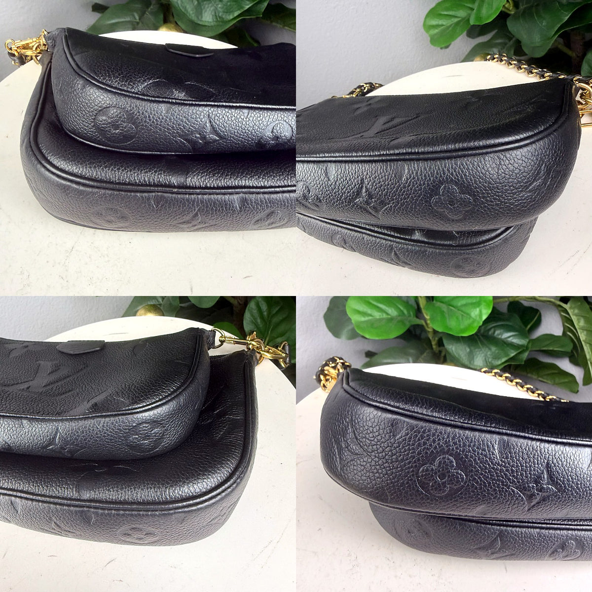 Authentic Louis Vuitton Multi Pochette Accessoires Noir Black Monogram Empreinte - 03_corners.jpg