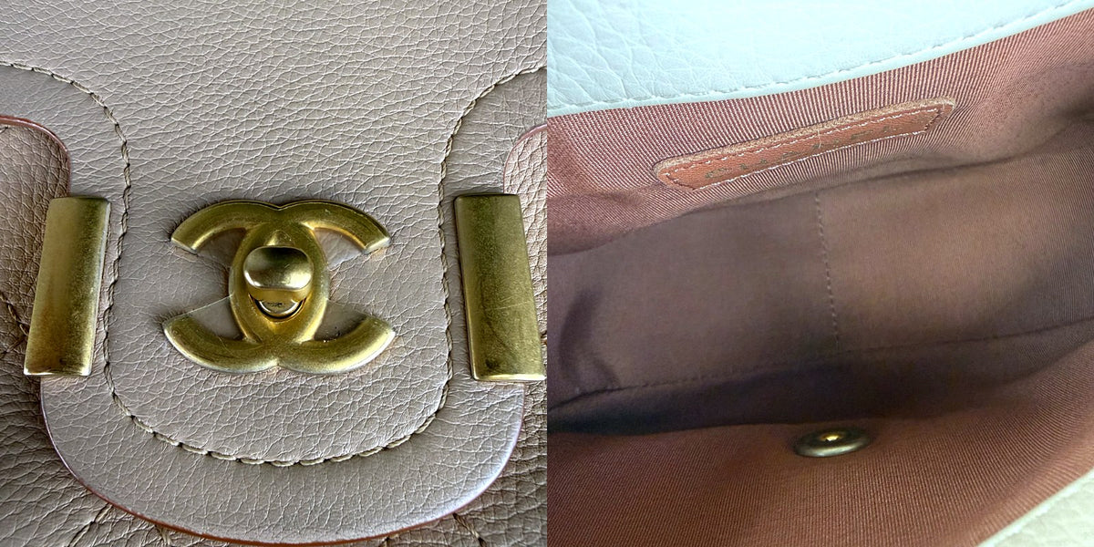 Authentic Chanel Golden Class Medium Flap Beige Quilted Leather Shoulder Bag - 04_inside.jpg