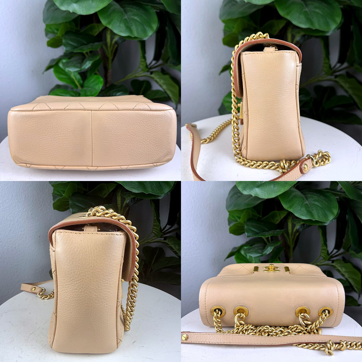 Authentic Chanel Golden Class Medium Flap Beige Quilted Leather Shoulder Bag - 05_extra.jpg