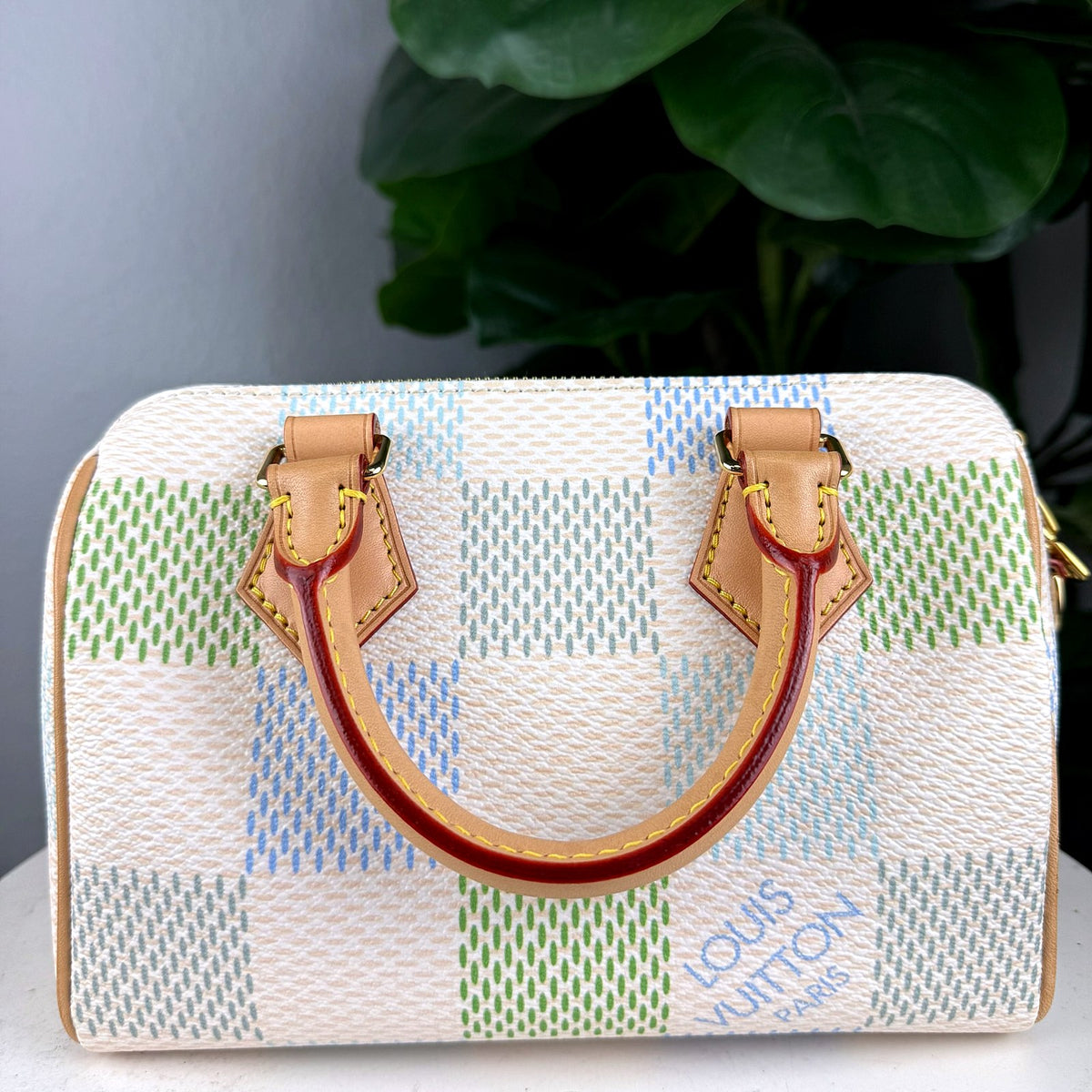 Authentic Louis Vuitton Damier Azur Tahitienne Speedy Bandouliere 25 - 02_photo.jpg