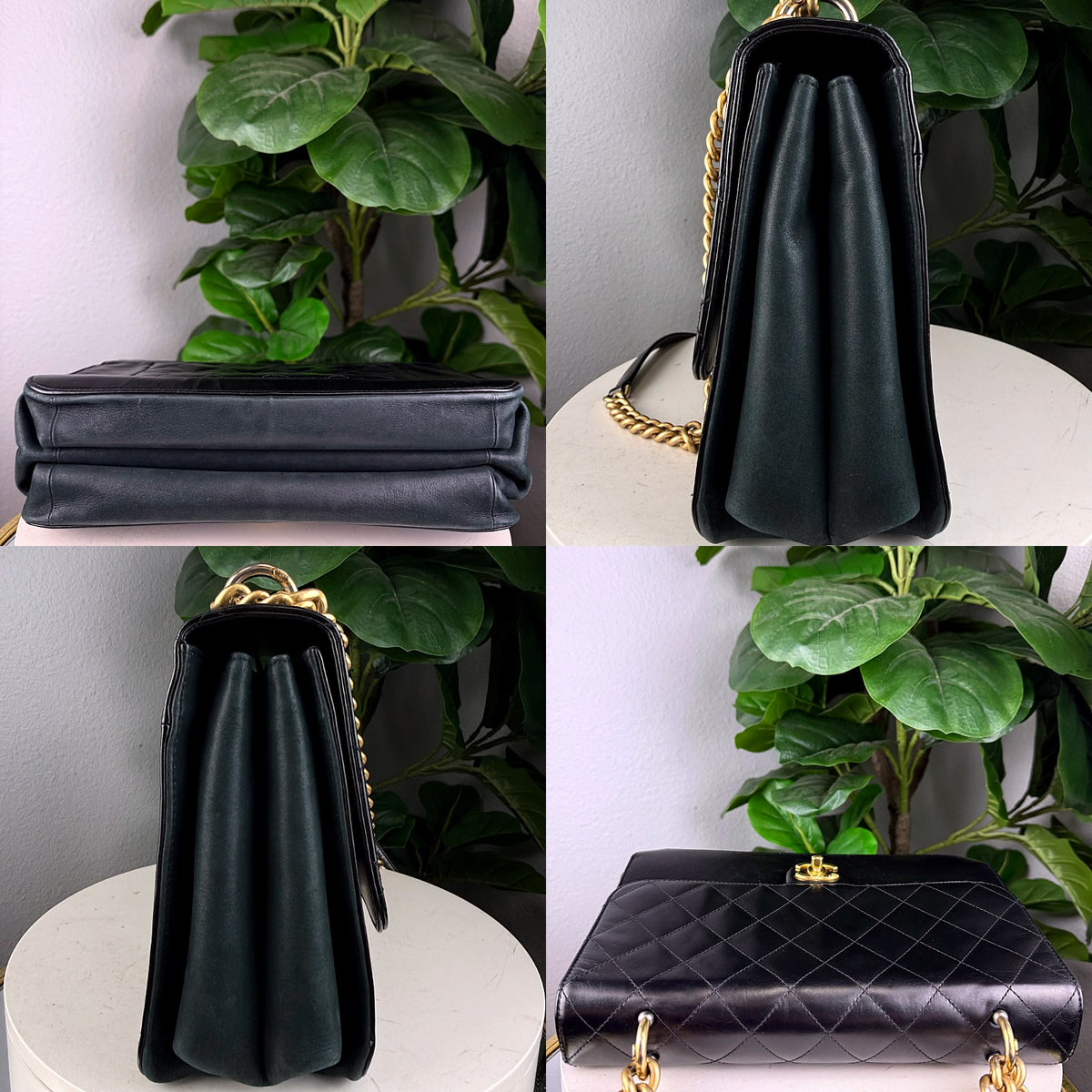 Authentic Chanel Classic Flap Jumbo Black Lambskin Leather with Gold Hardware - 05_extra.jpg