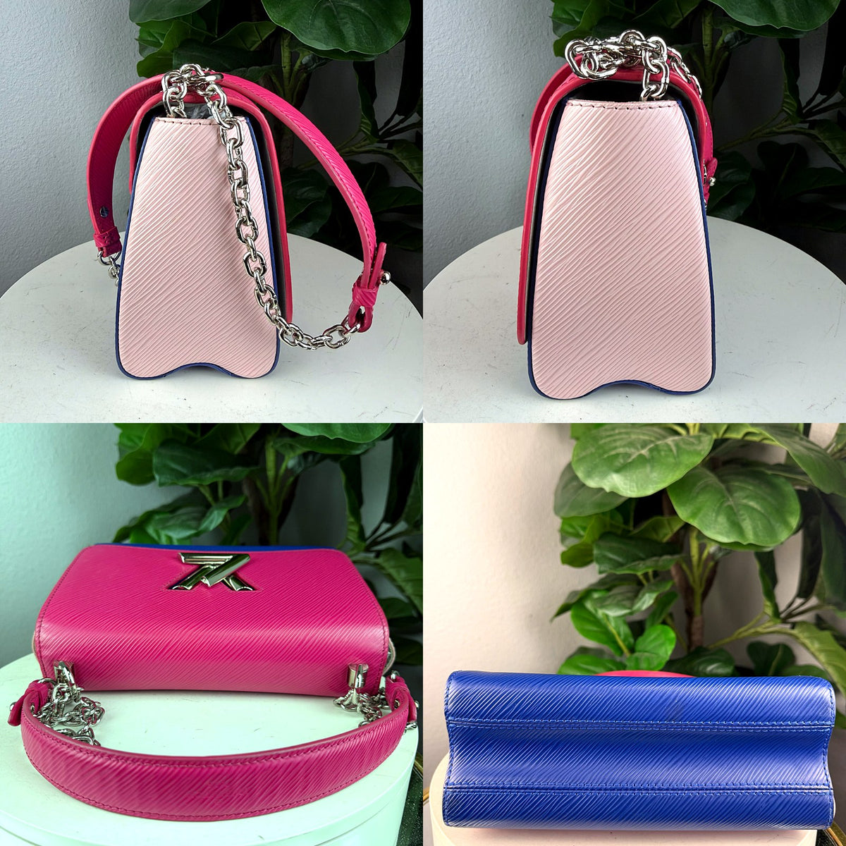 Authentic Louis Vuitton Twist MM Epi Leather Pink Blue Shoulder Bag - 05_extra.jpg