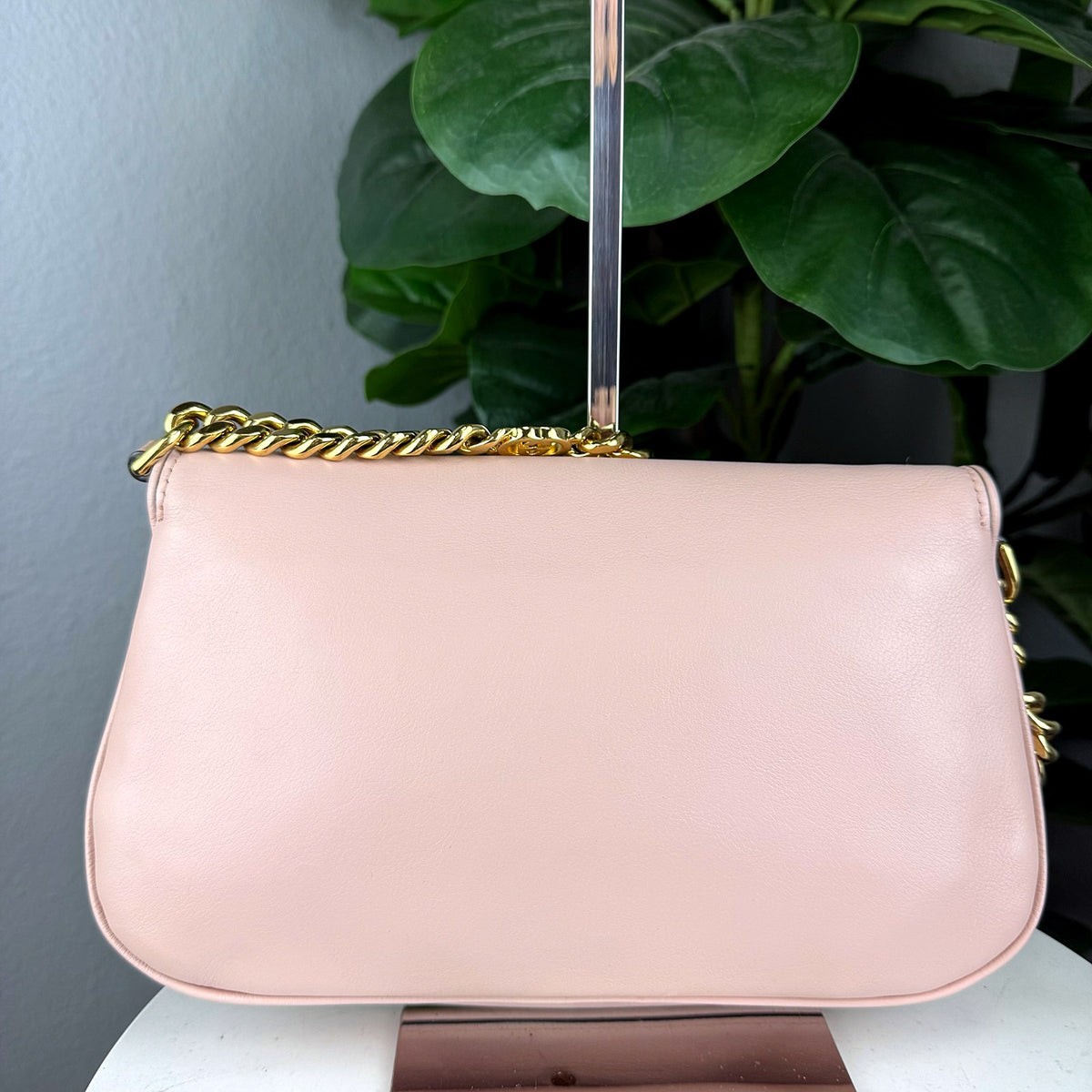 Authentic Gucci Blondie Medium Shoulder Bag Pink Leather Gold Chain - 02_photo.jpg