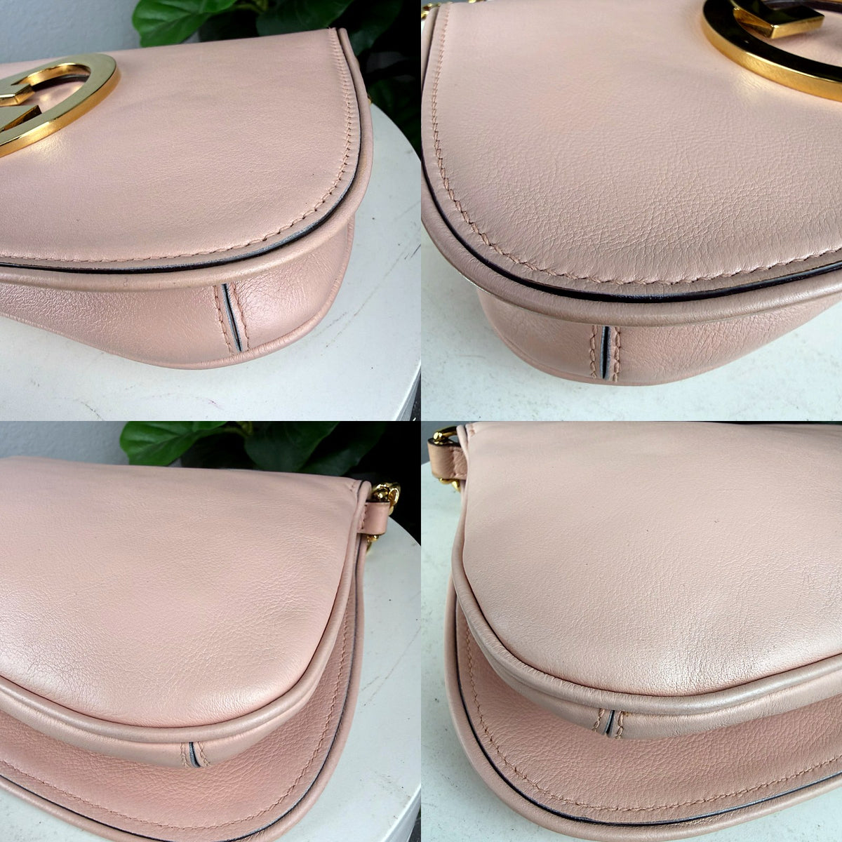 Authentic Gucci Blondie Medium Shoulder Bag Pink Leather Gold Chain - 03_corners.jpg
